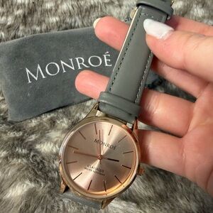 Women's Gray and Rose Gold Watch